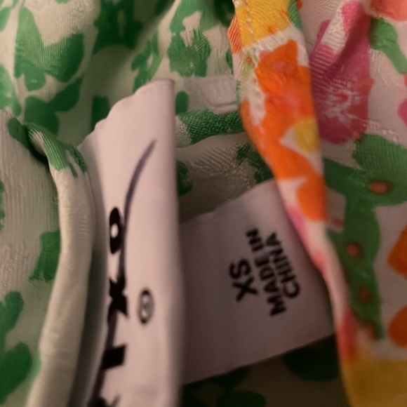 RIXO green floral animal print slip dress size M XS Medium or L Large NWT - Picture 11 of 11